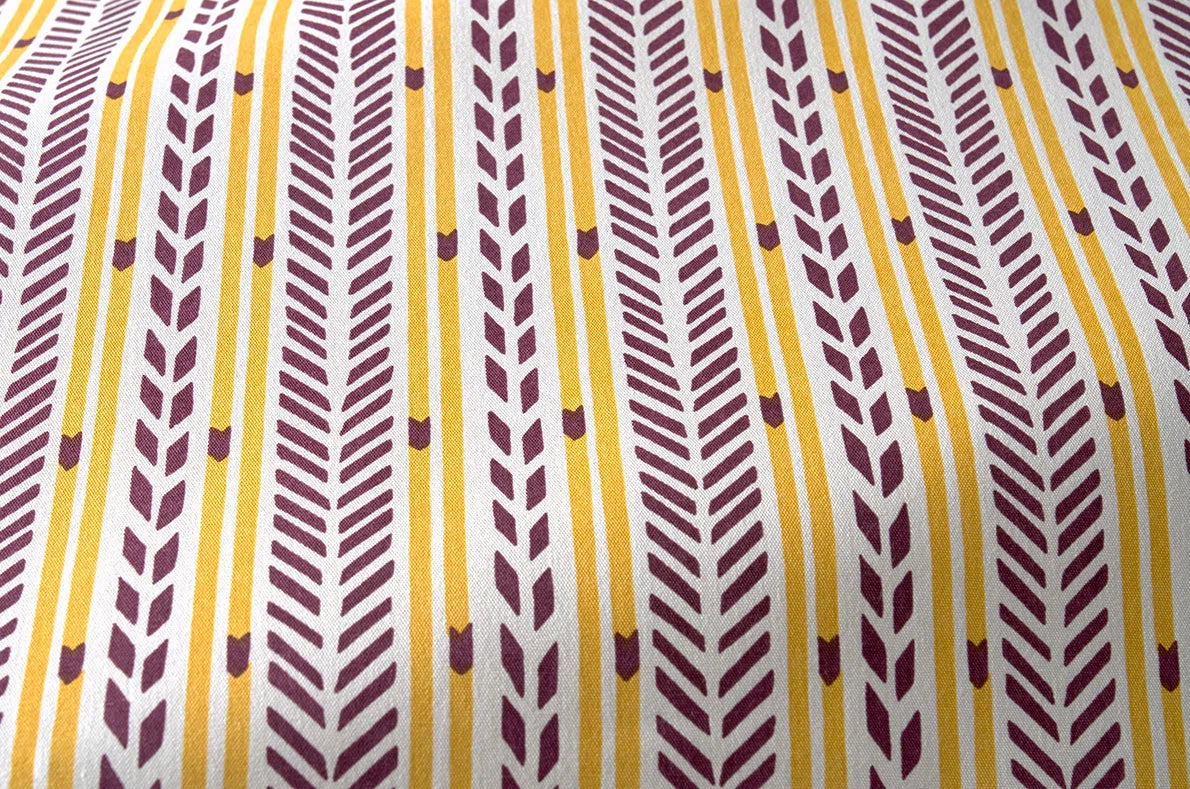 Pierre Frey Arrow stripe - Aubergine