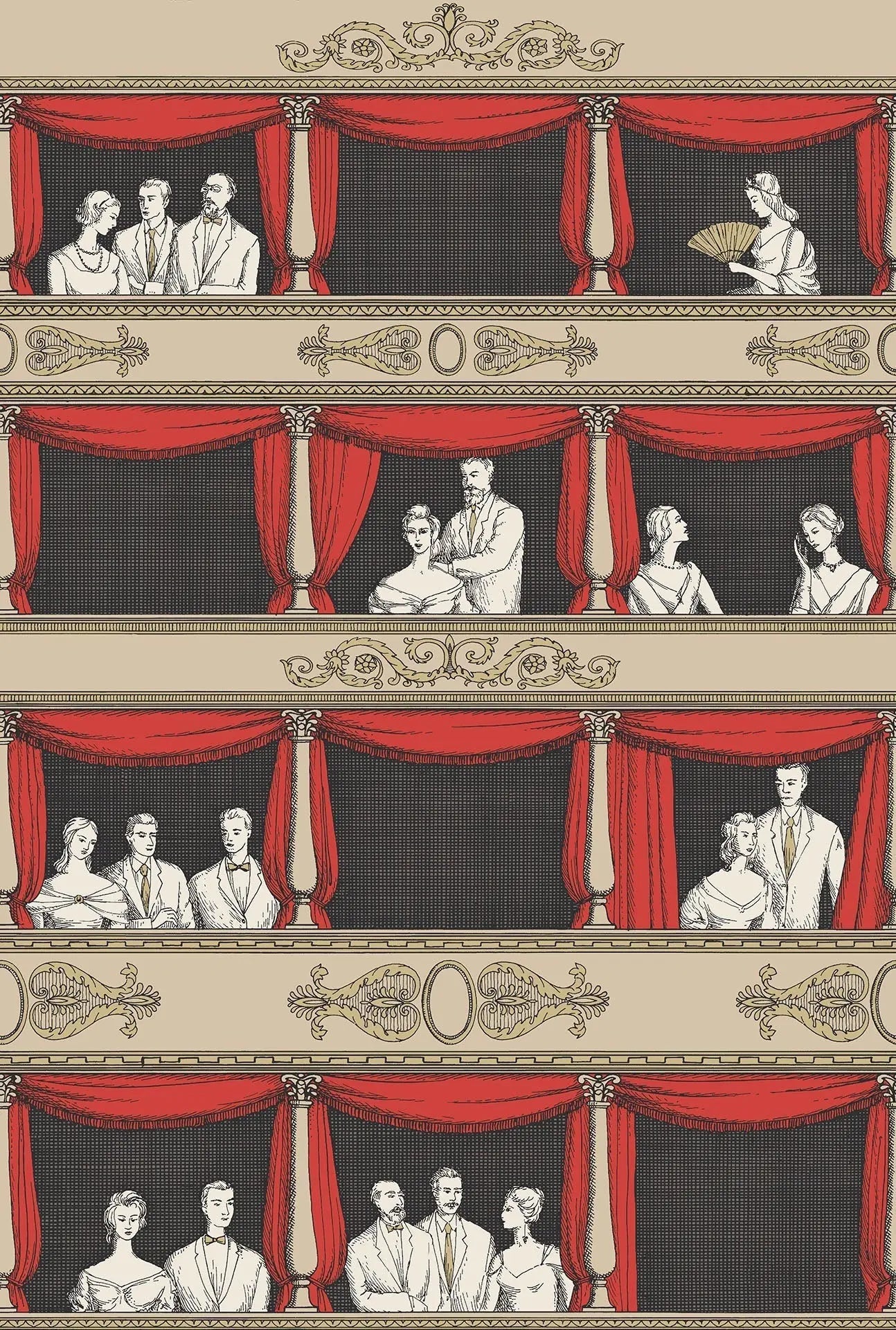 Cole & Son Teatro - Linen & Rouge