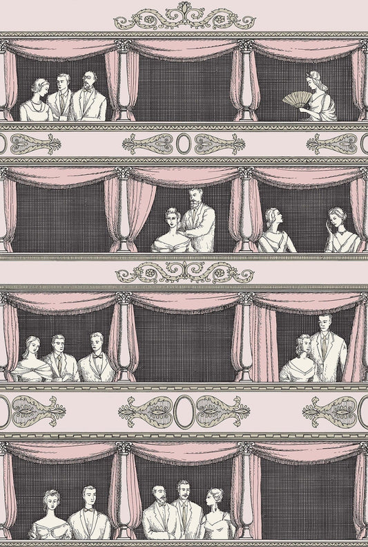 Cole & Son Teatro wallpaper - Blush