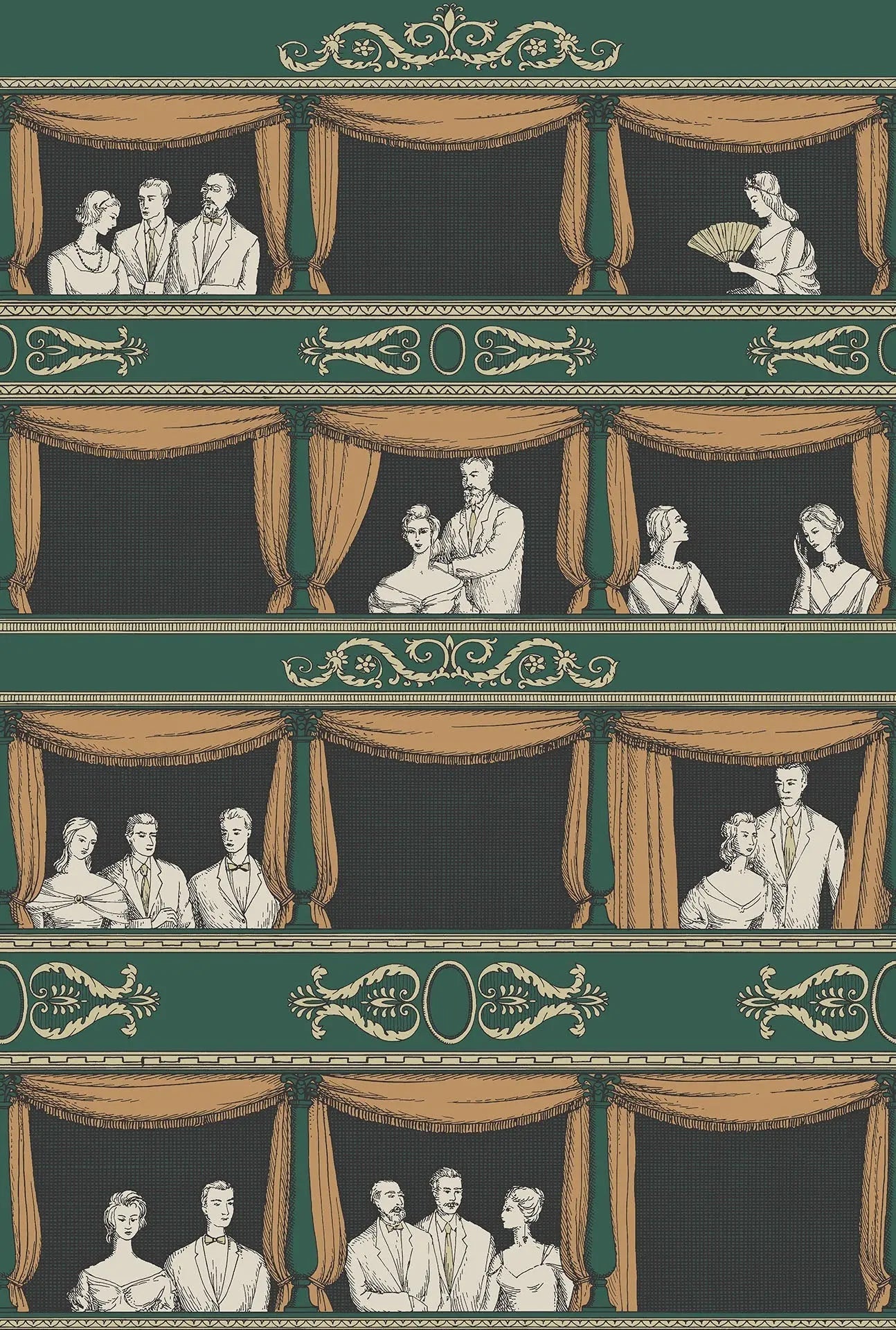 Cole & Son Teatro - Racing Green