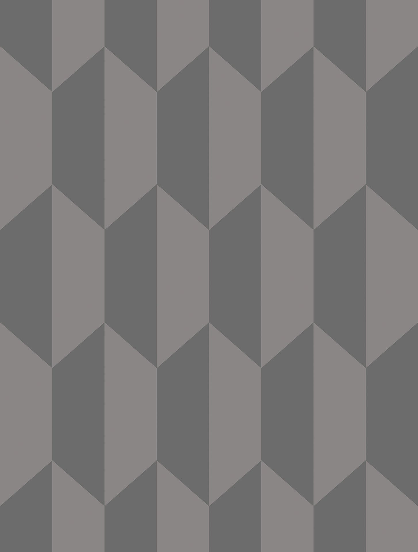 Cole & Son Tile - Charcoal and Metallic Pewter