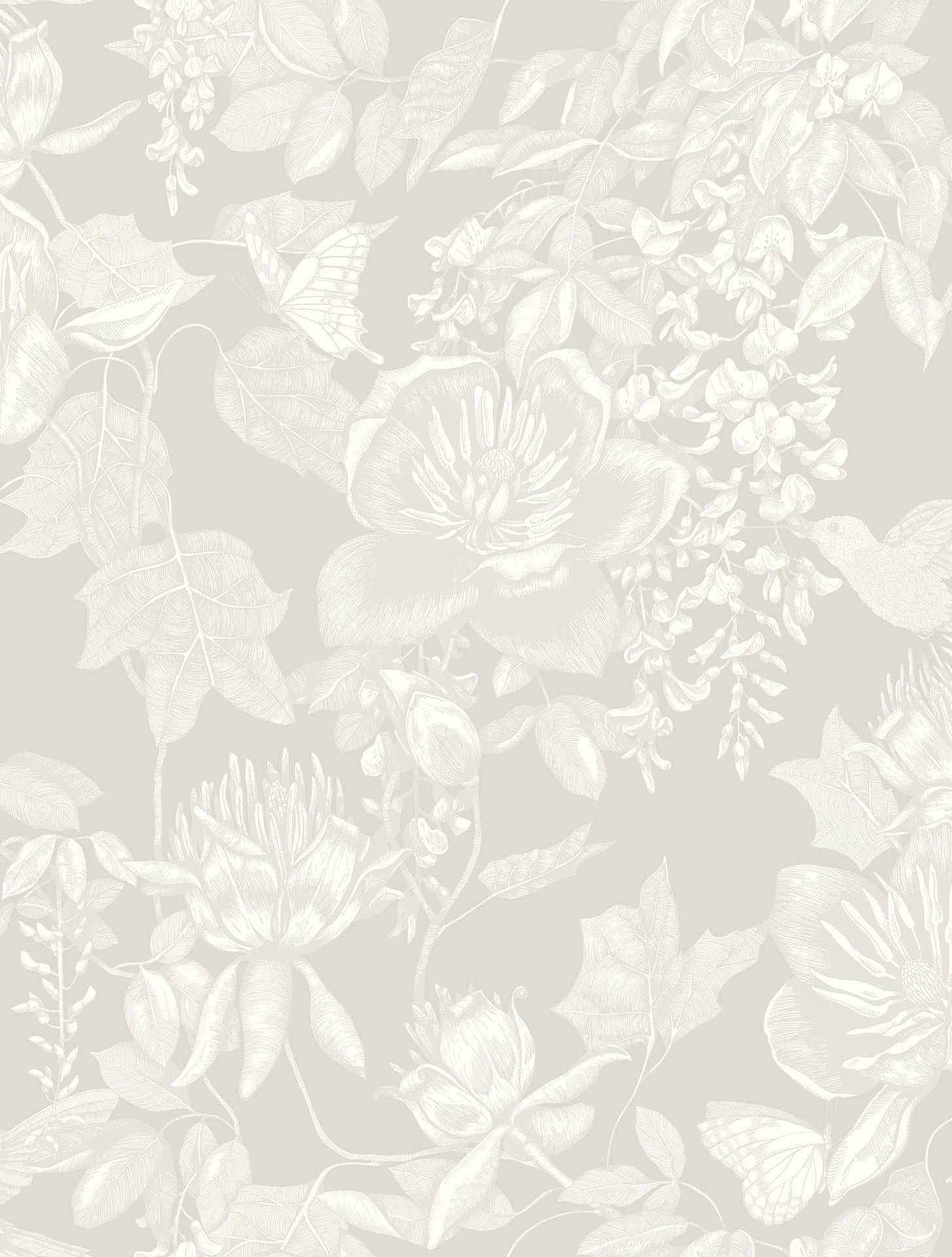 Cole & Son Tivoli - White on Grey