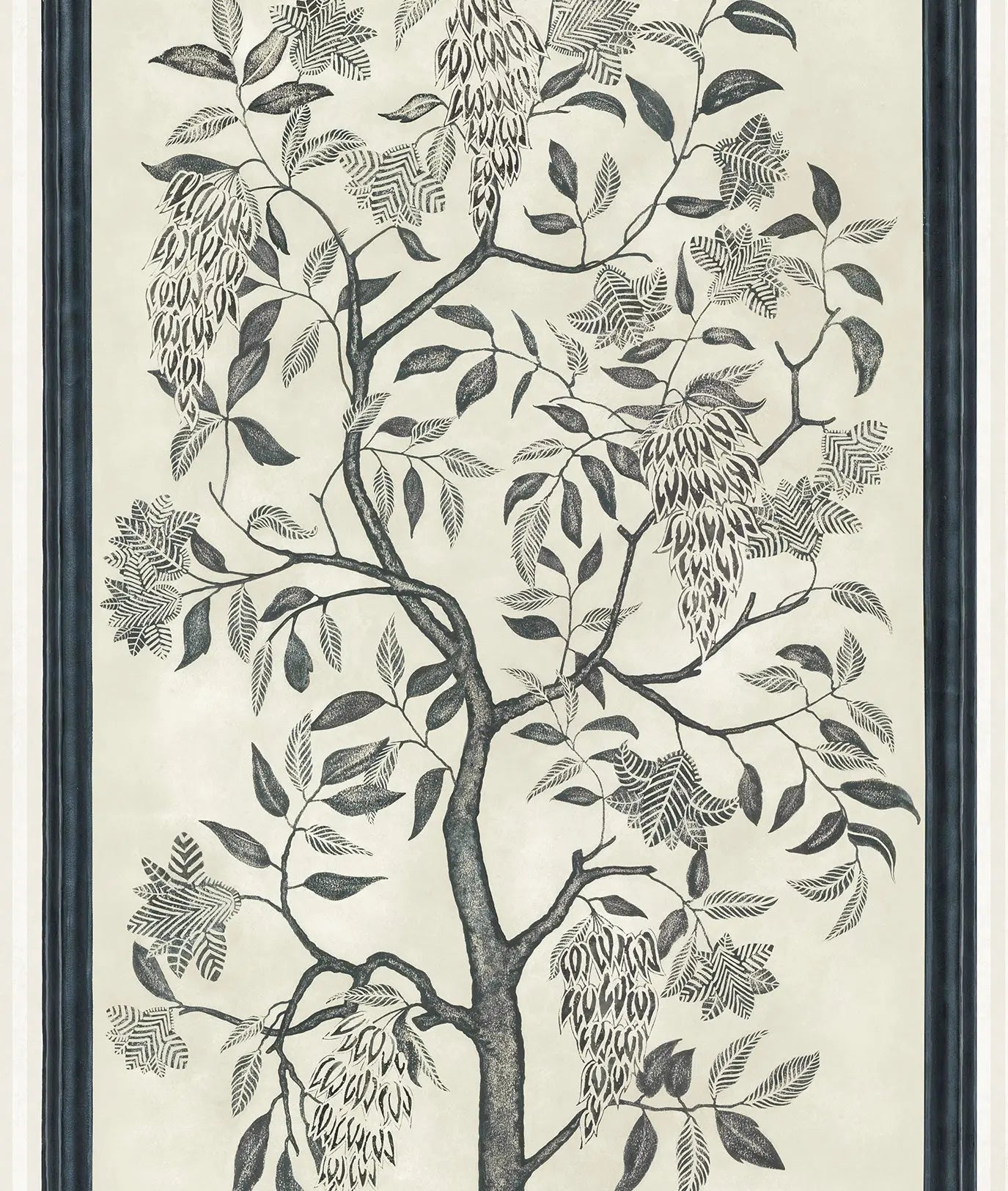 Cole & Son Trees of Eden ETERNITY wallpaper - Charcoal & Parchment