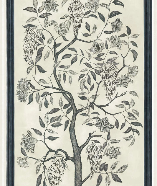 Cole & Son Trees of Eden ETERNITY wallpaper - Charcoal & Parchment