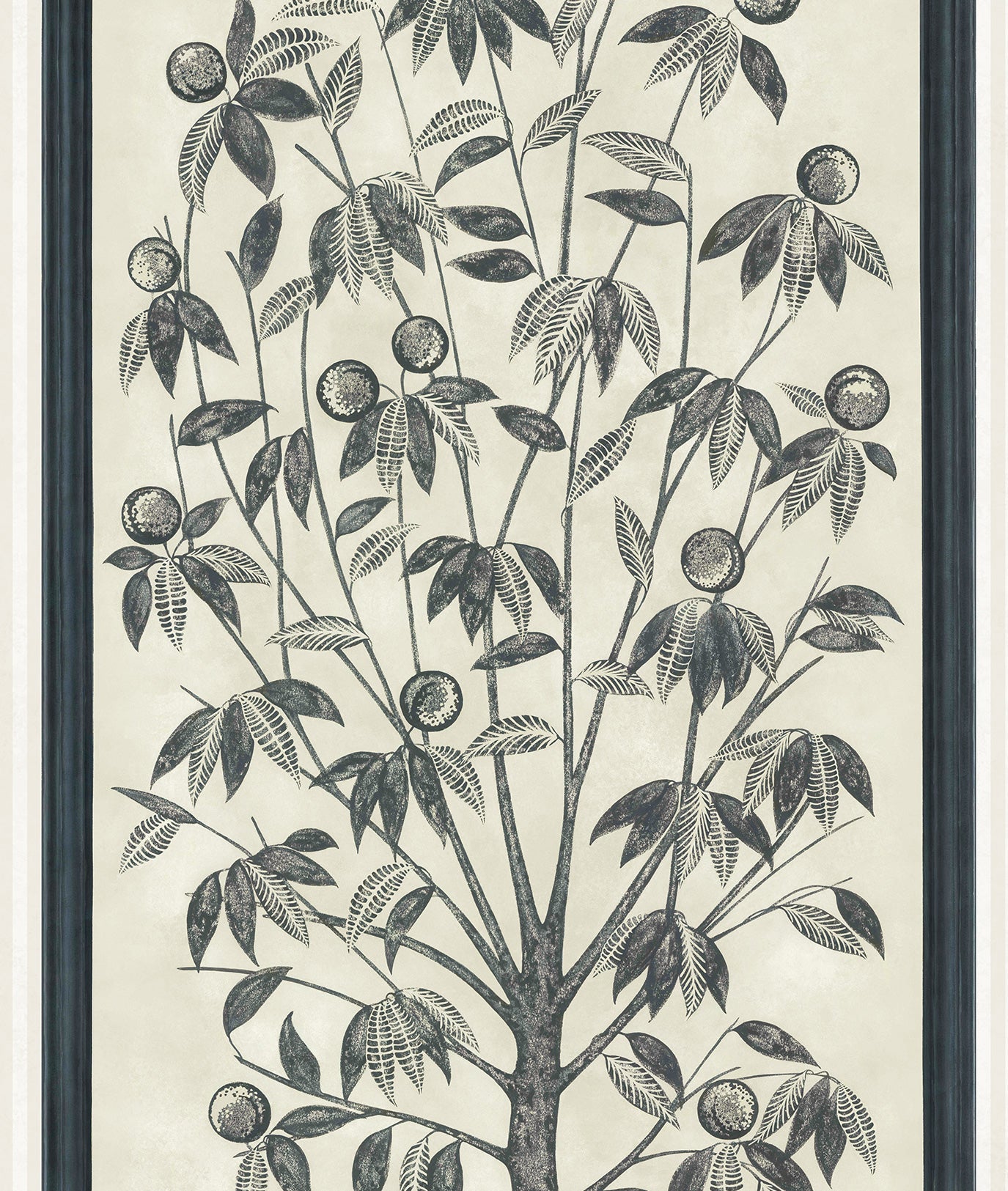 Cole & Son Trees of Eden LIFE wallpaper - Charcoal & Parchment