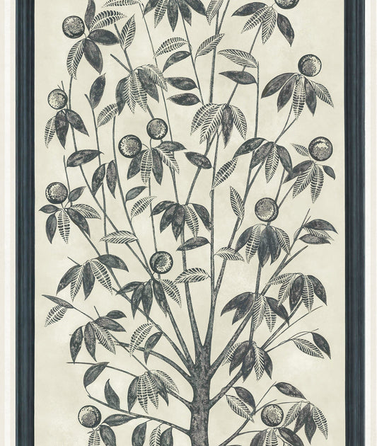 Cole & Son Trees of Eden LIFE wallpaper - Charcoal & Parchment