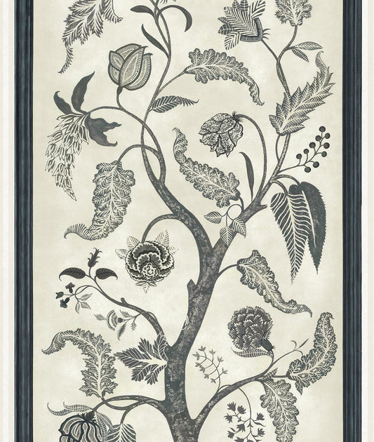 Cole & Son Trees of Eden PARADISE wallpaper - Charcoal & Parchment