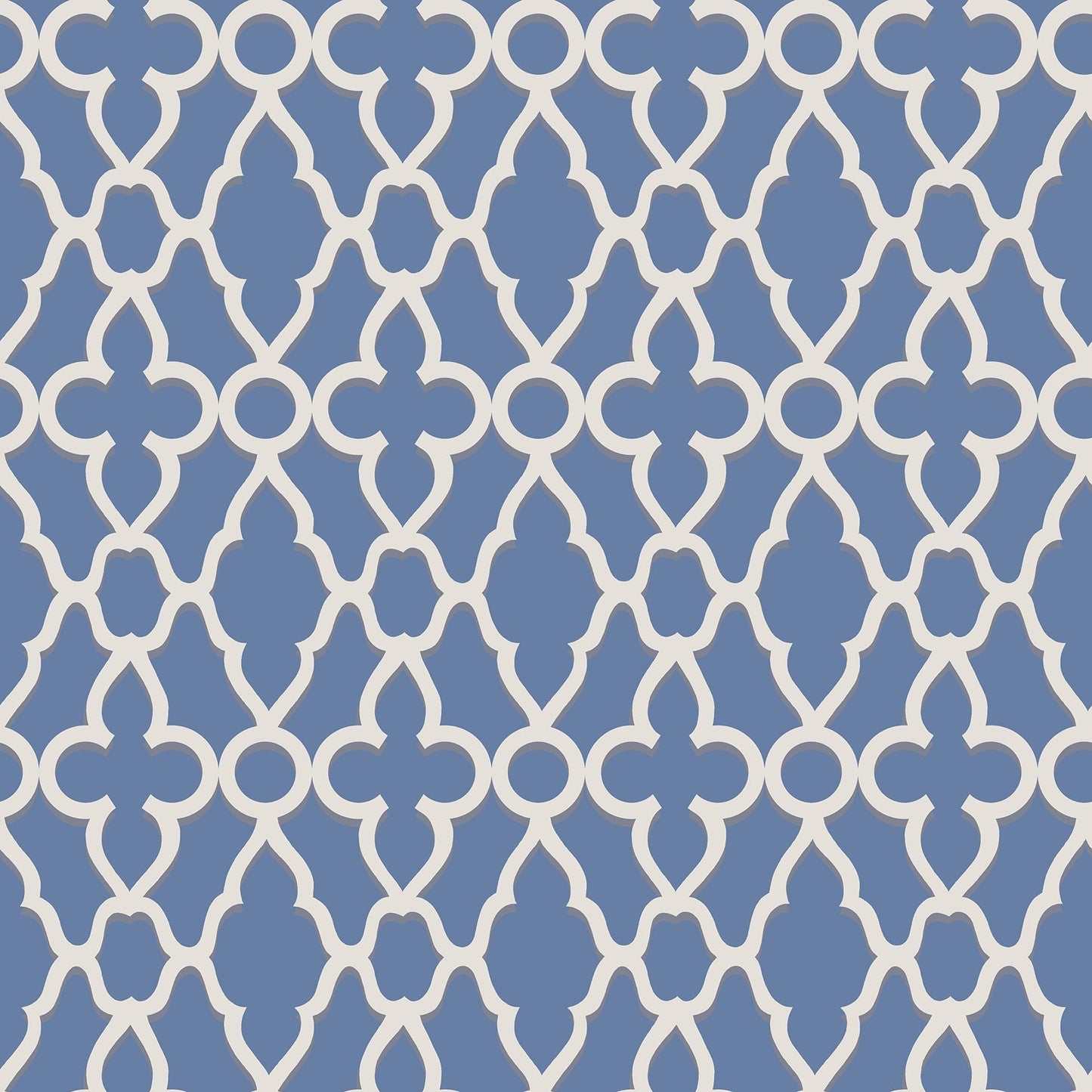 Cole & Son Treillage wallpaper - White on Hyacinth