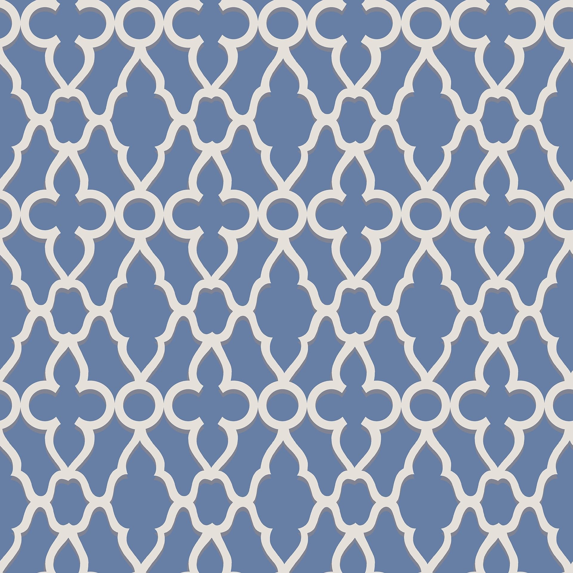 Cole & Son Treillage wallpaper - White on Hyacinth