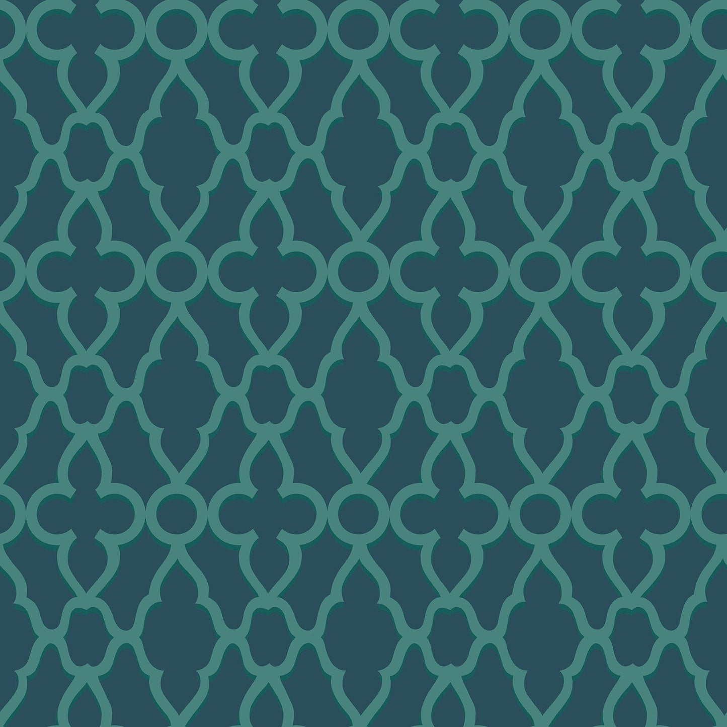Cole & Son Treillage - Viridian on Ink