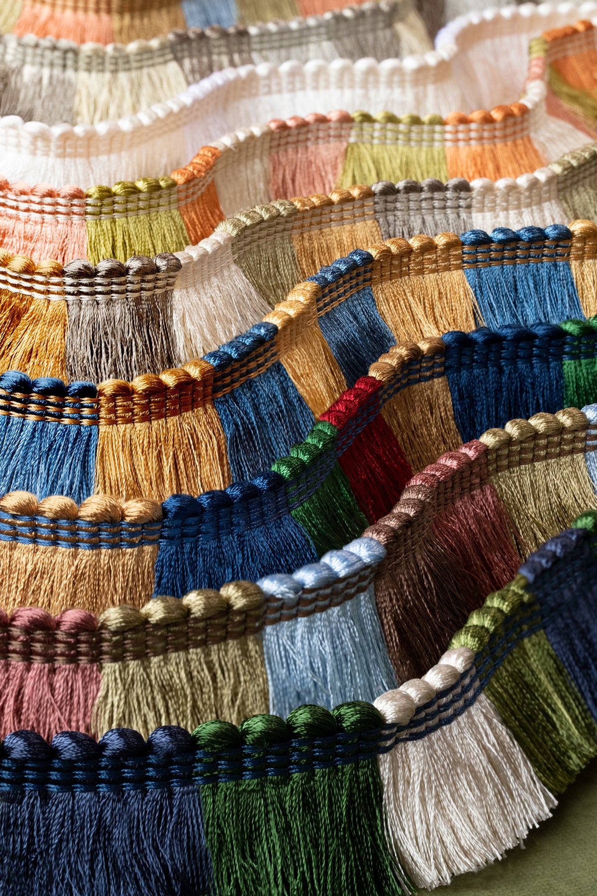 Samuel and Sons Trianon Blocked Brush Fringe — scenography