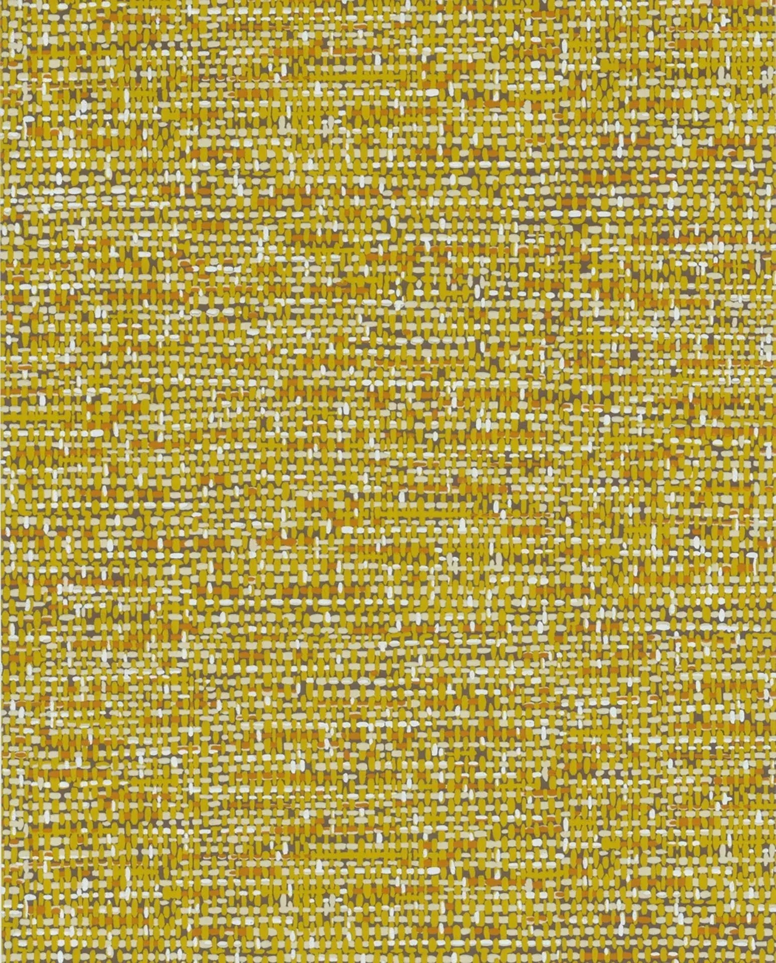 Cole & Son Tweed - Chartreuse & Burnt Orange on Soot