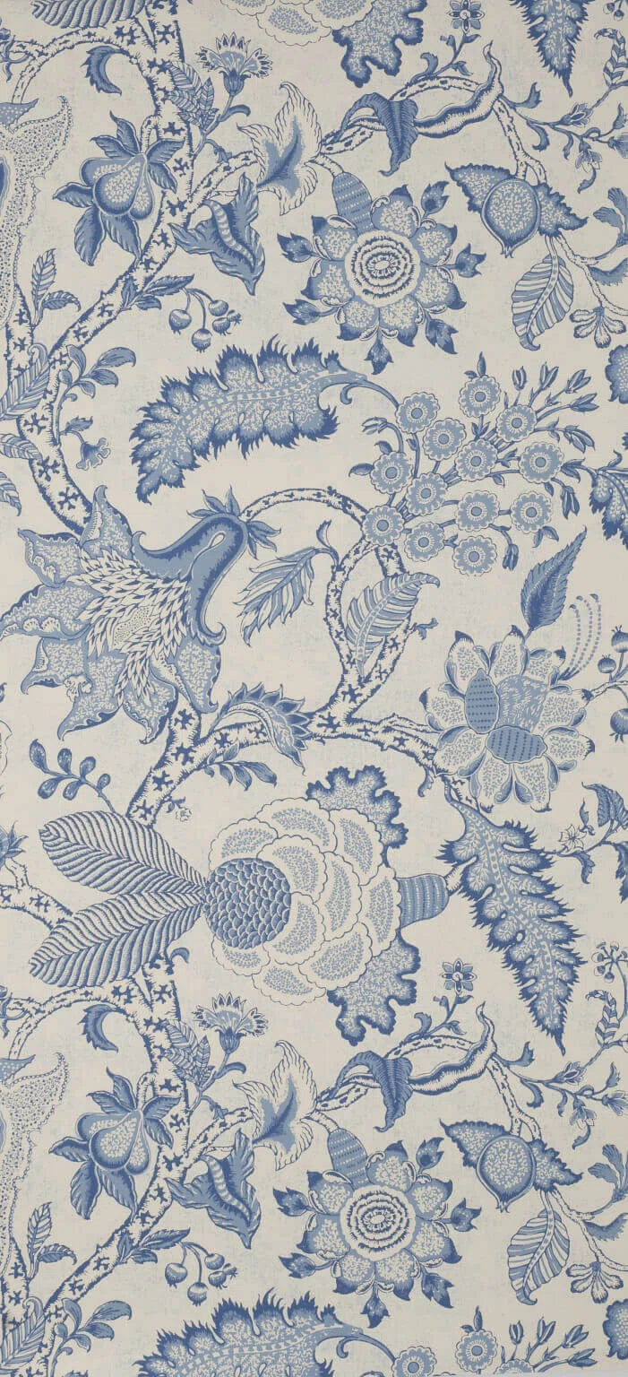 Pierre Frey Wallpaper Septeuil - Antique Blue