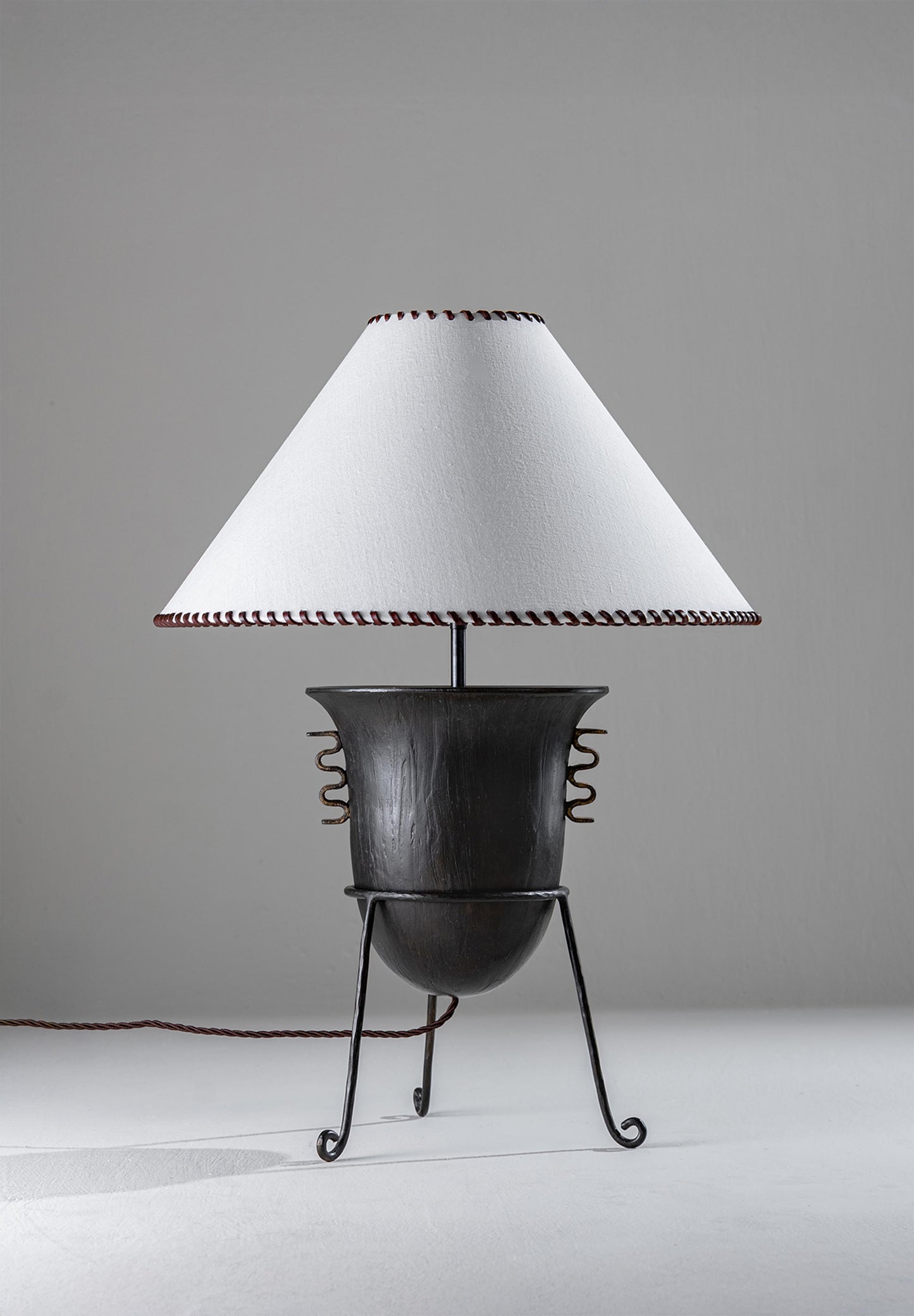 Etrusco Lamp - New Bronze and Distressed Gold