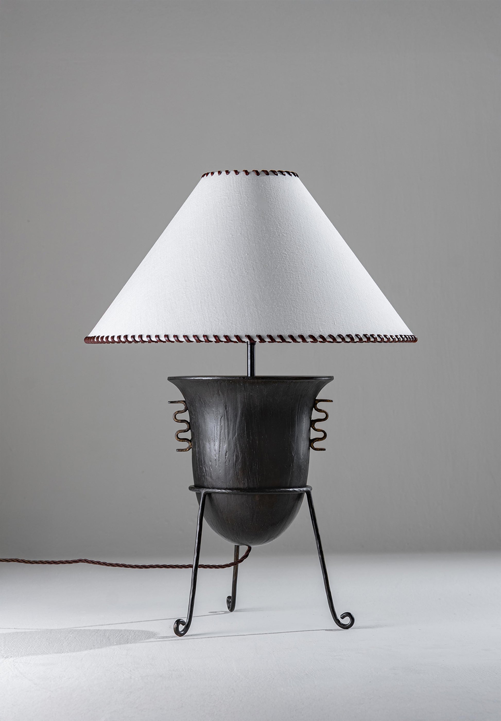 Etrusco Lamp - New Bronze and Distressed Gold