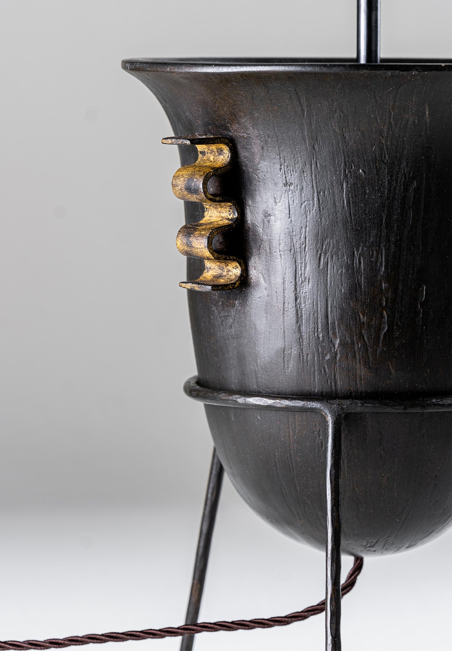 Etrusco Lamp - New Bronze and Distressed Gold