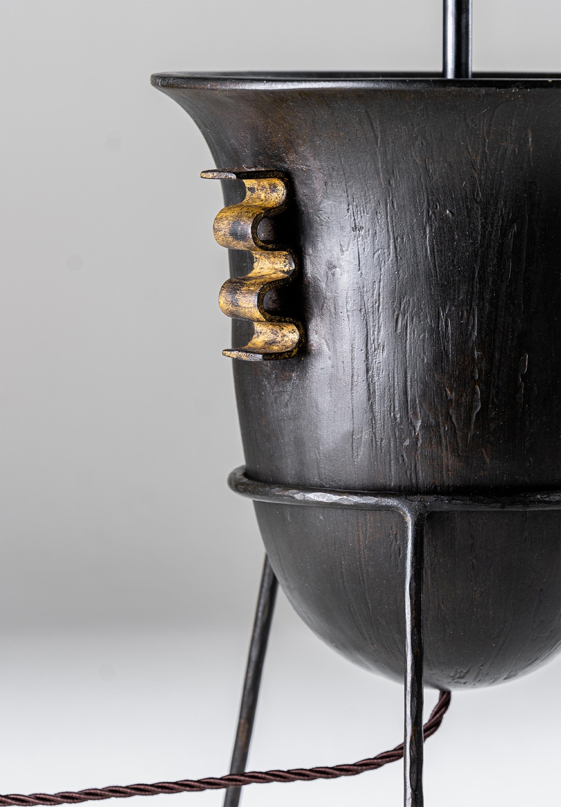 Etrusco Lamp - New Bronze and Distressed Gold
