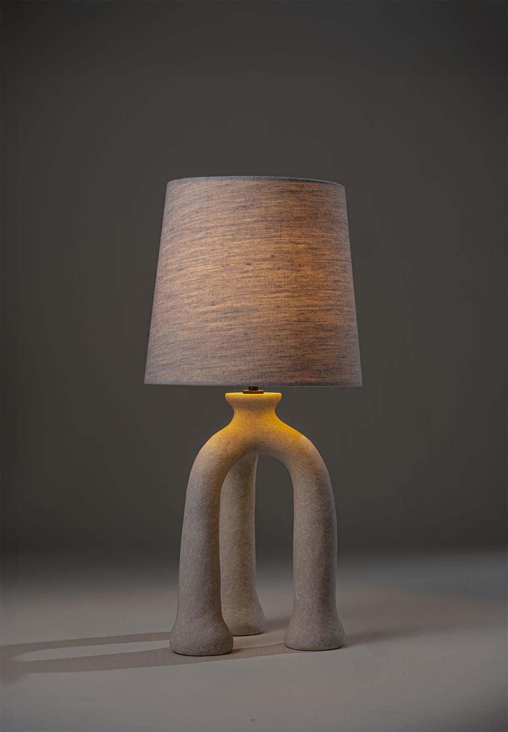 Bosco Lamp - Decayed Plaster lit