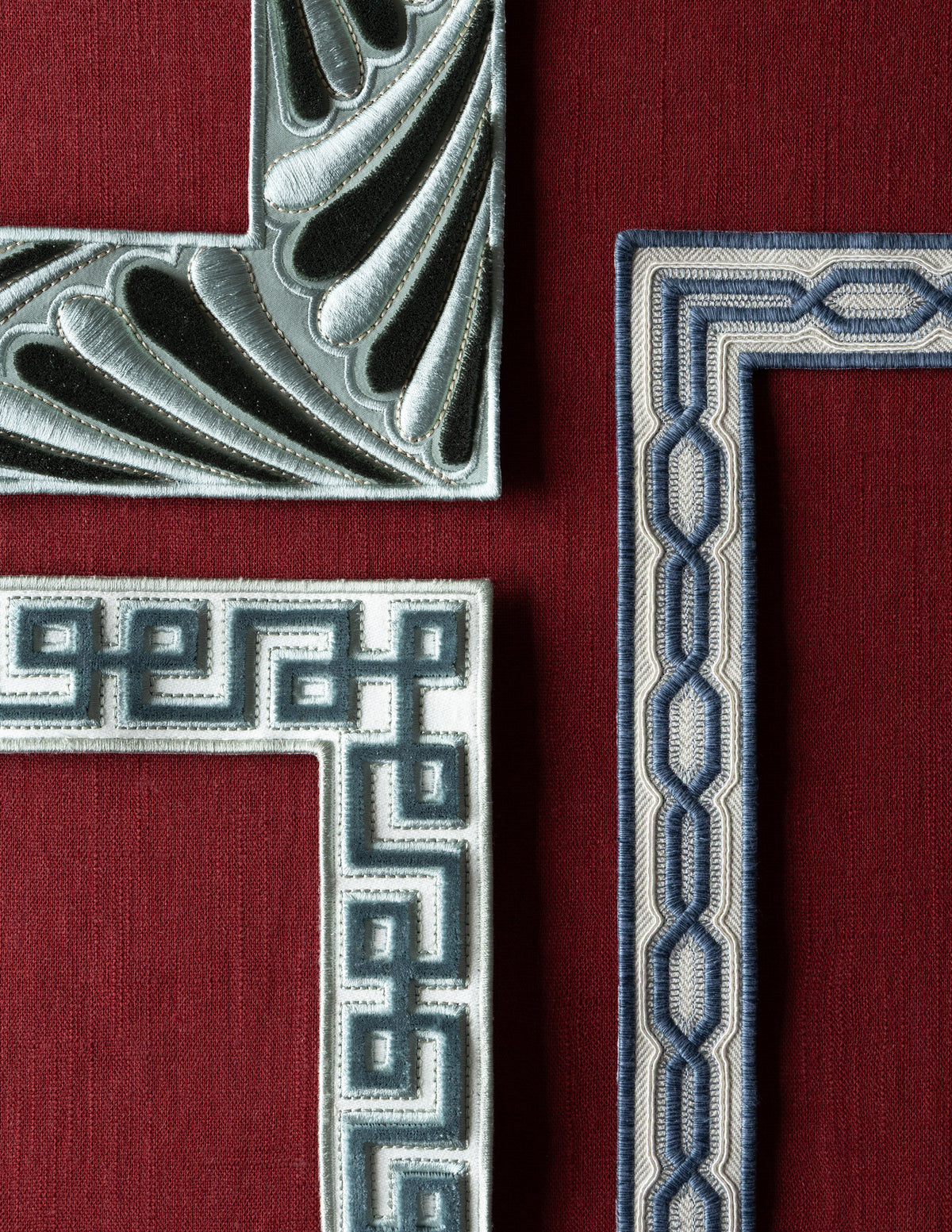 Samuel and Sons Laurentia Velvet Appliqué — scenography