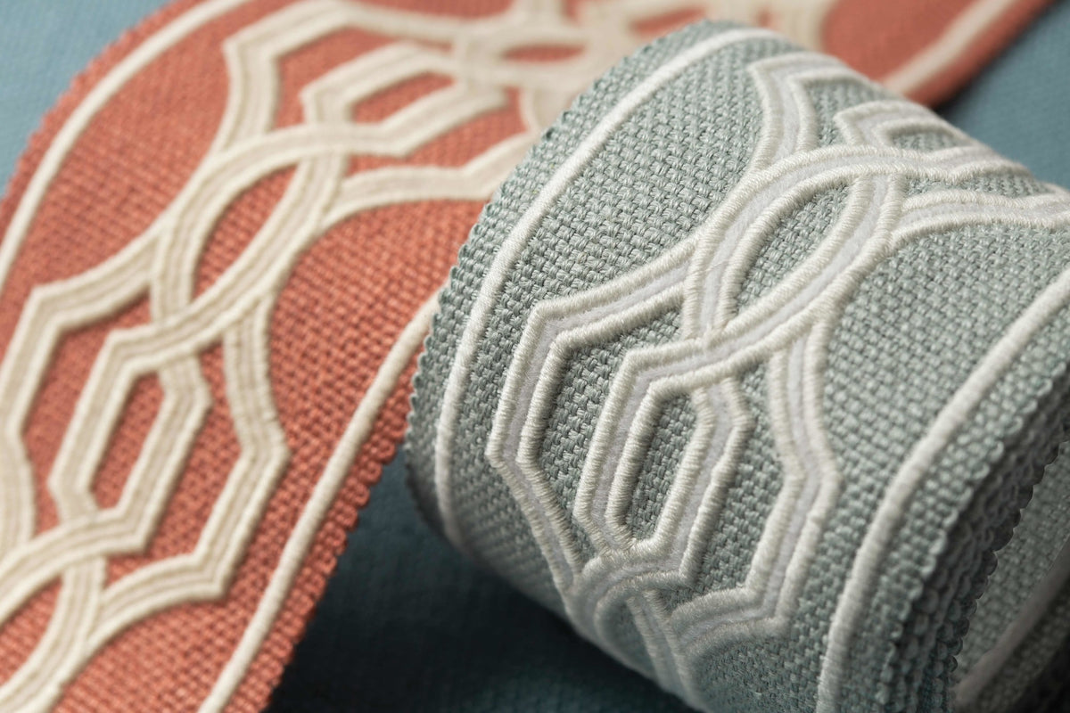 Samuel and Sons Veranda Linen Appliqué Border — scenography