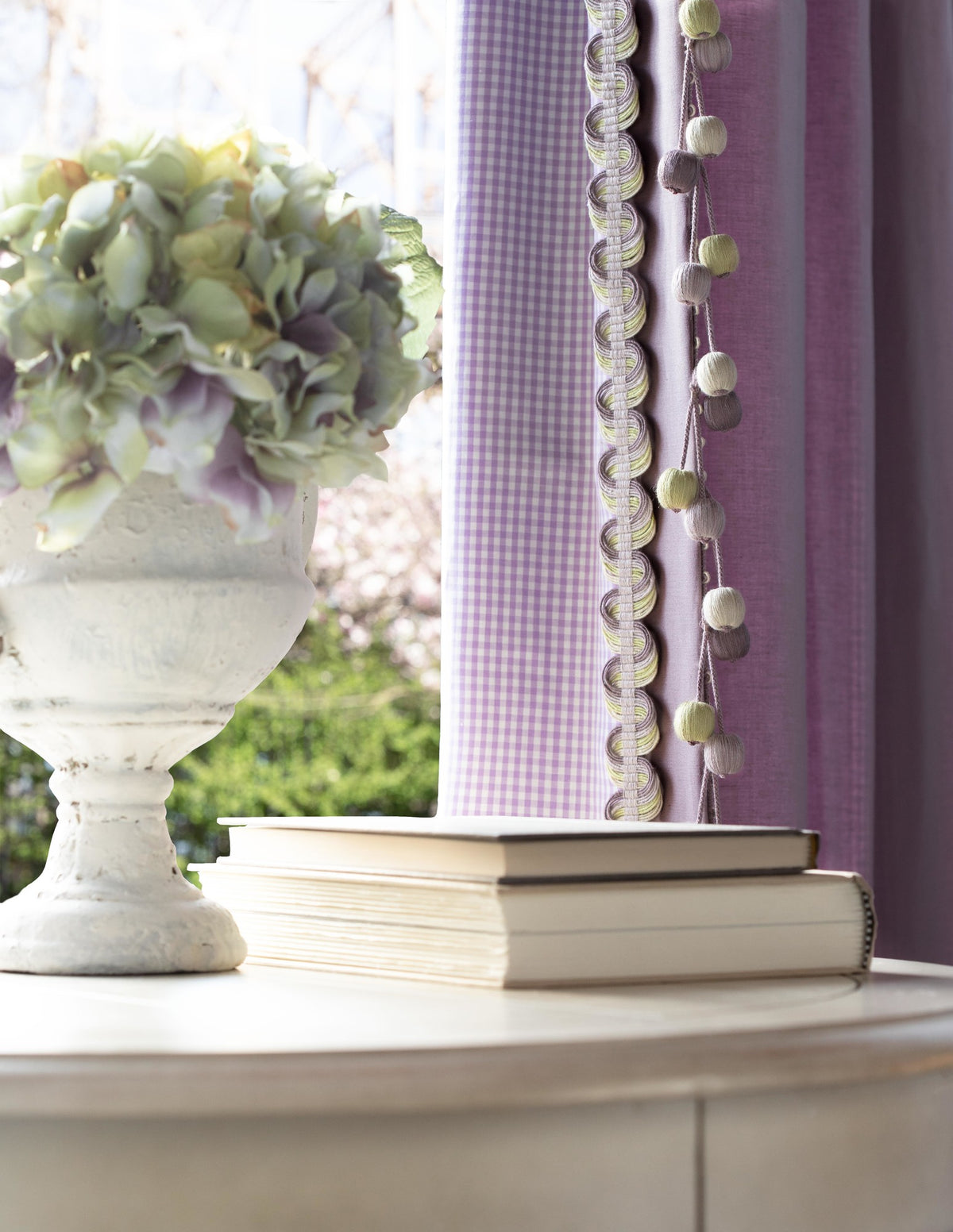 Samuel and Sons Veranda Linen Beaded Fringe — scenography