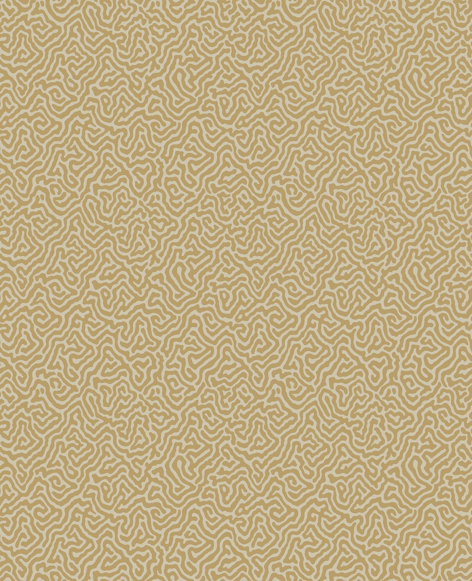 Cole & Son Vermicelli - Metallic Gold on Sand