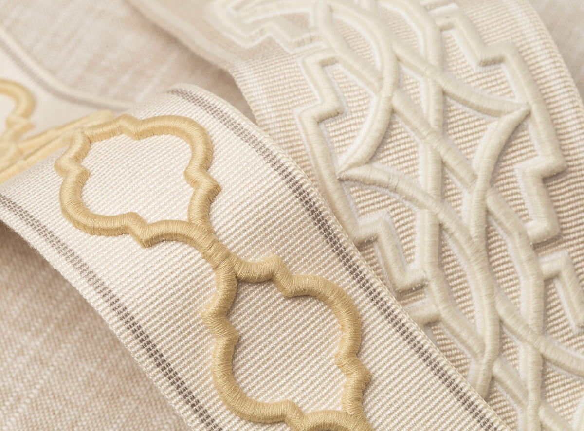 Samuel and Sons Mireille Embroidered Border — scenography