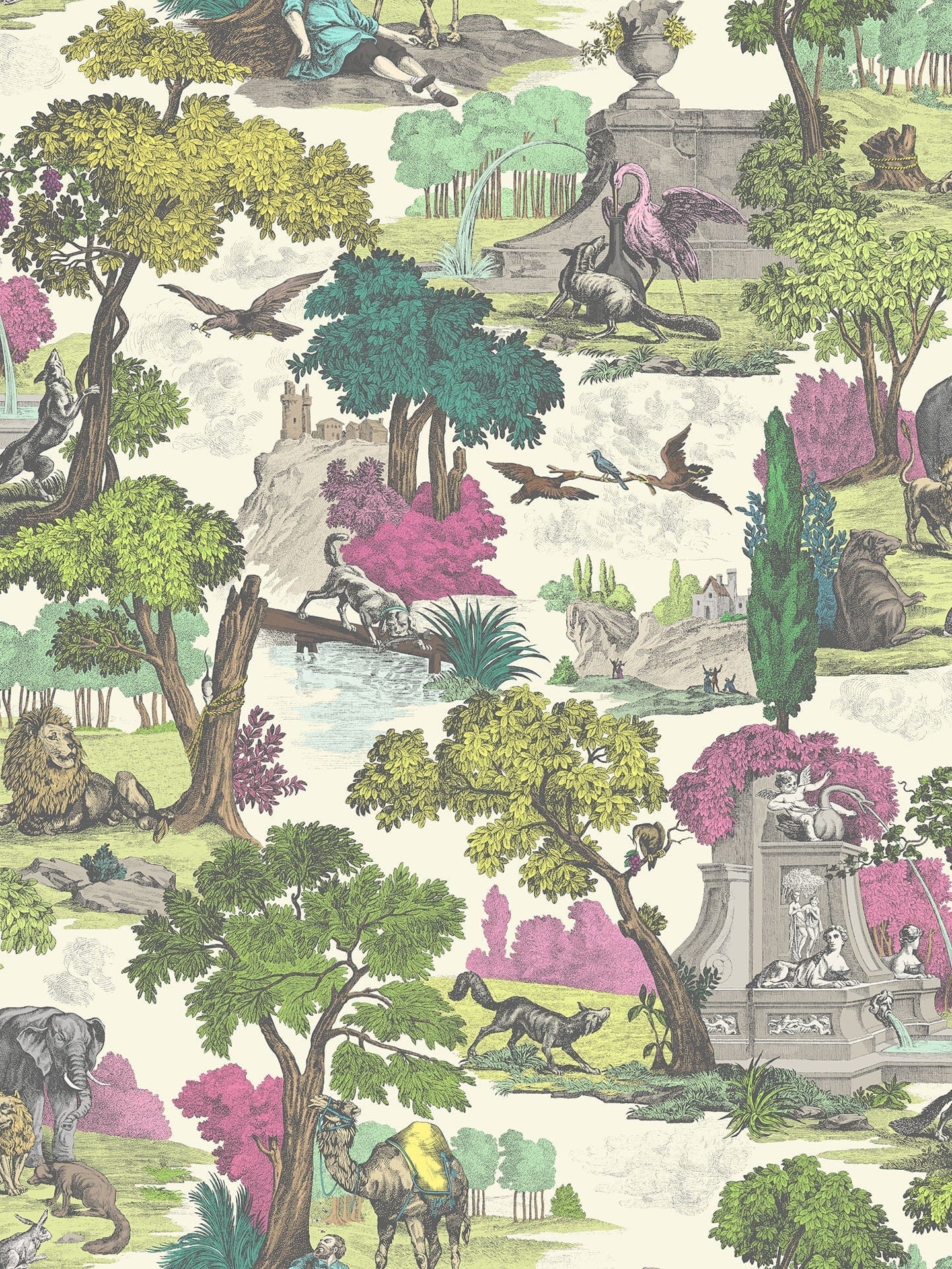 Cole & Son Versailles Grand (2 roll set) wallpaper - Bright Classic Multi