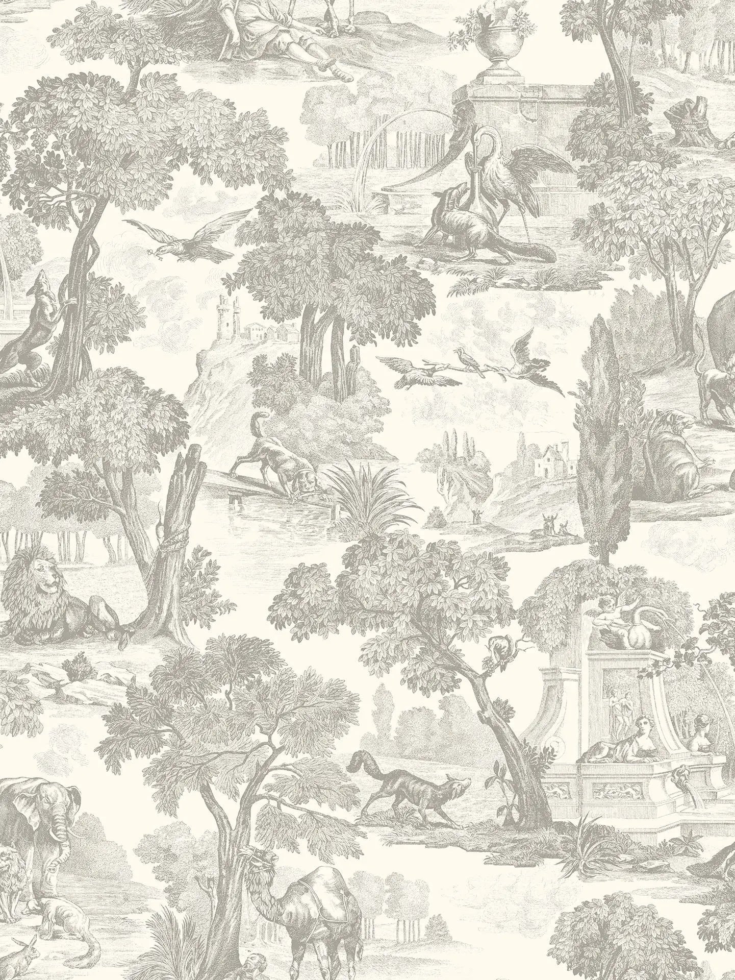 Cole & Son Versailles - Soot and Snow