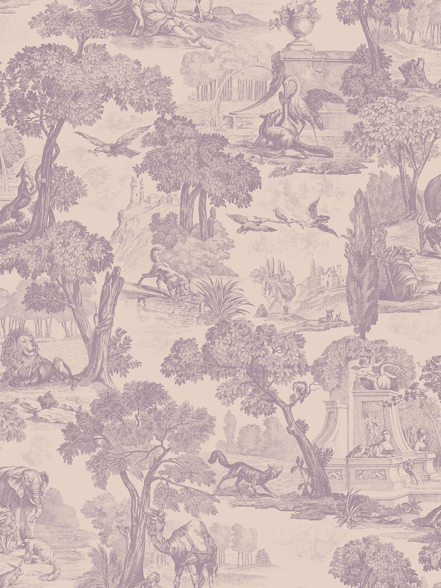 Cole & Son Versailles - Lilac Grey on Dove