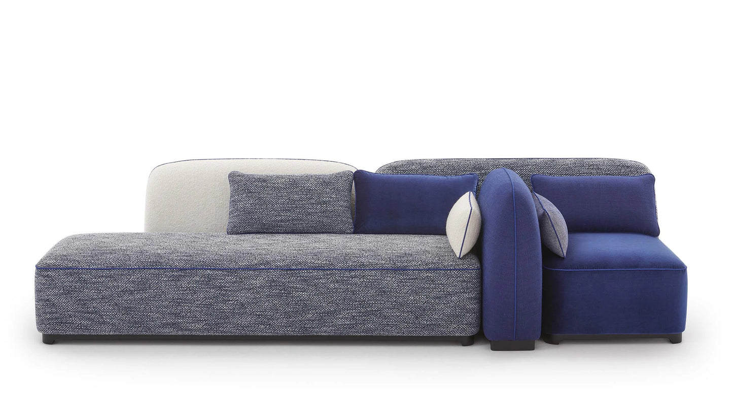 Pierre Frey Dolmen - Lacquered beech; piping; simple seams; stretched fabric