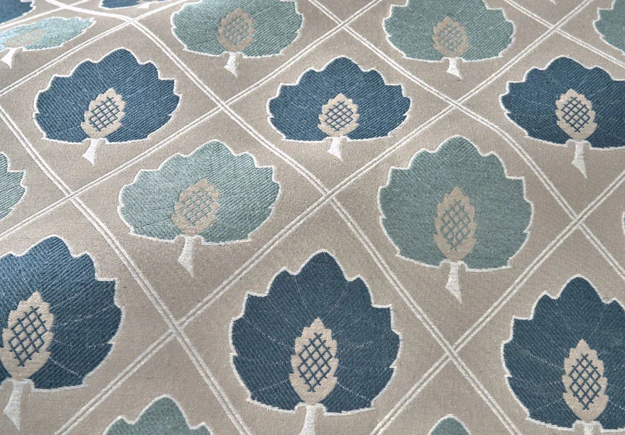 Pierre Frey Large Pineapple Leaf - Cyan