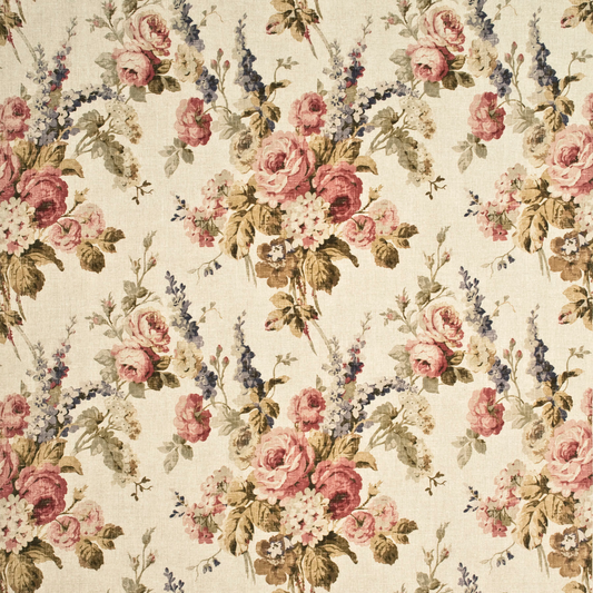Mulberry Home | Vintage Floral fabric - Antique/Rose