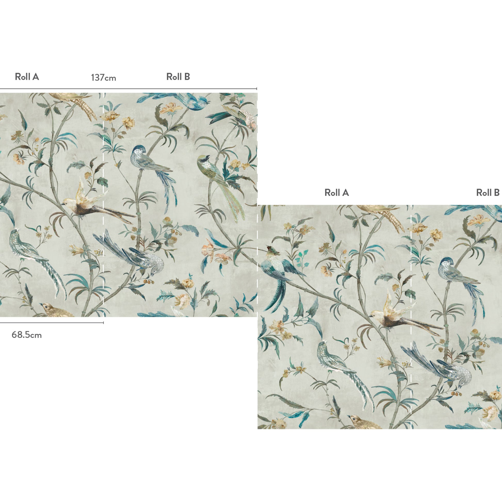 Pierre Frey Romo | Pluma Wallcovering – Twilight — scenography