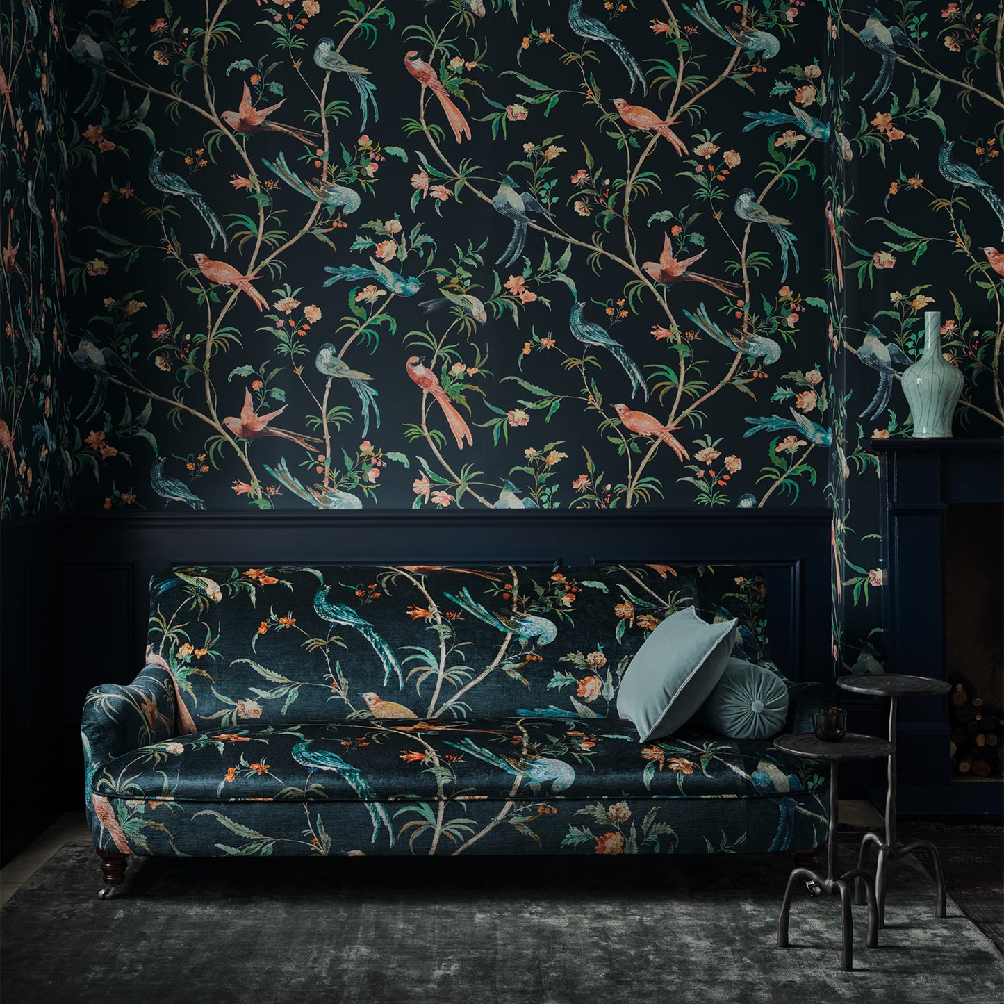 Pierre Frey Romo | Pluma Wallcovering – Twilight — scenography