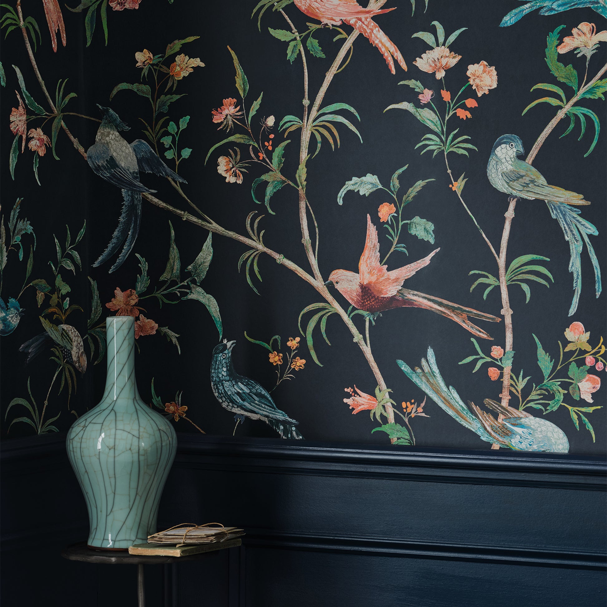 Pierre Frey Romo | Pluma Wallcovering – Twilight — scenography