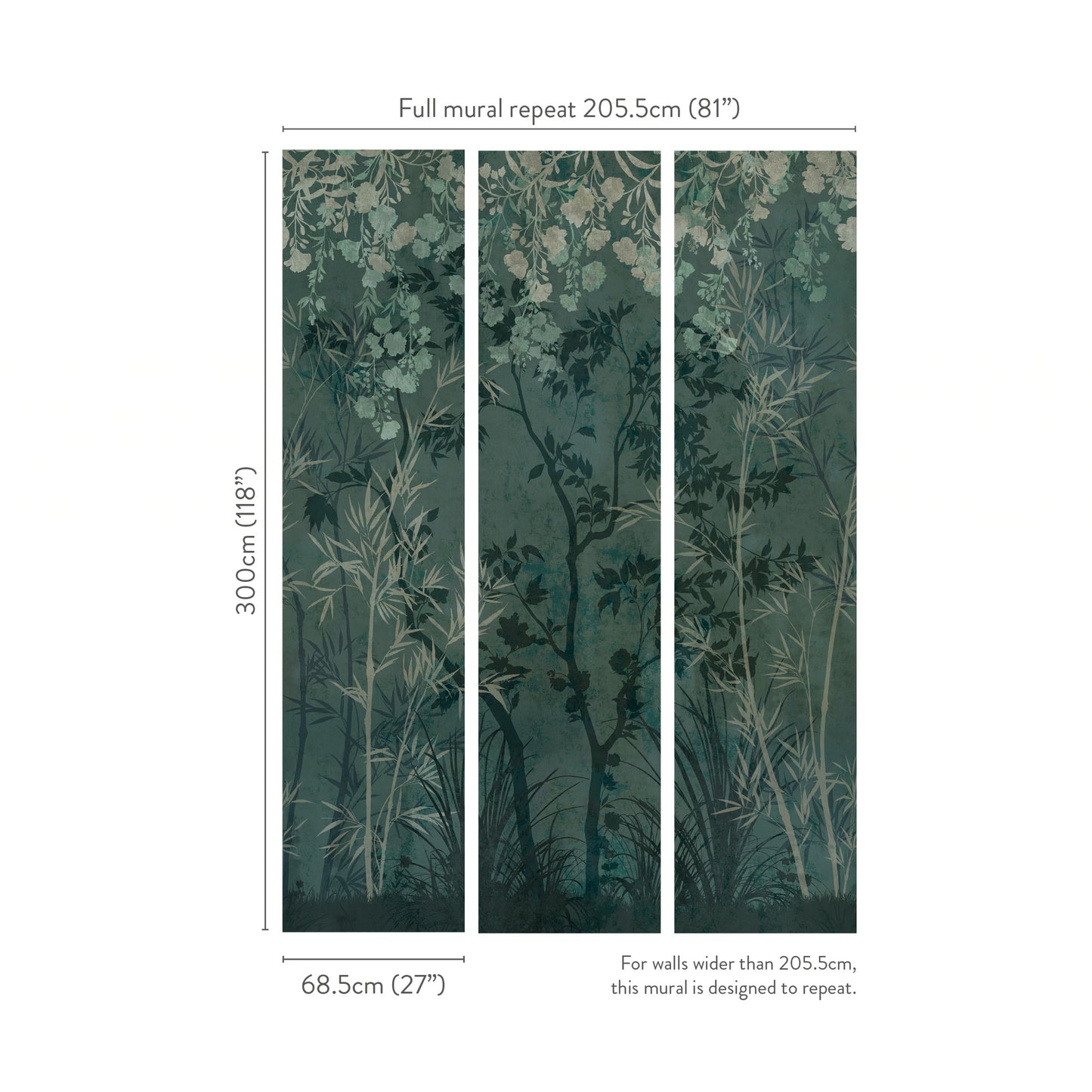 Pierre Frey Romo | Sayuri Wallcovering – Hunter — scenography