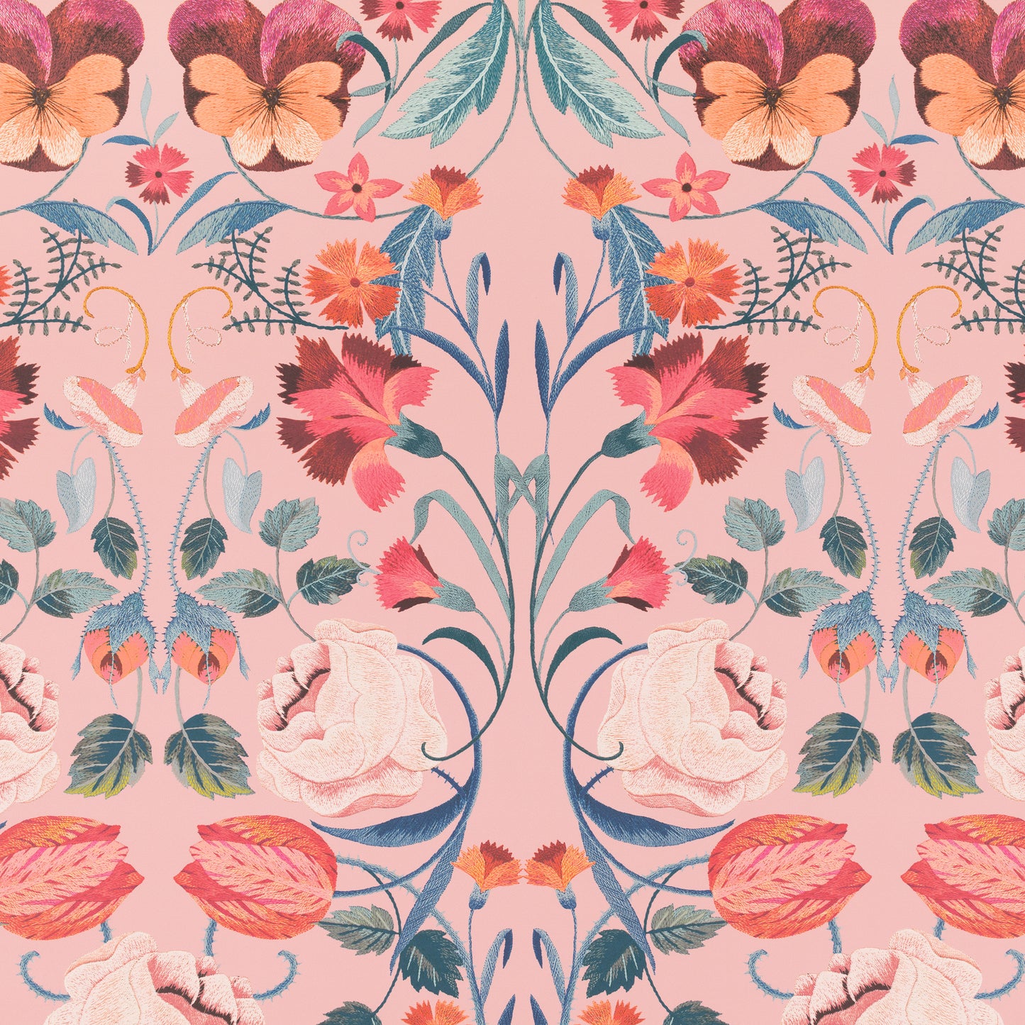 Romo | Bonita Matte Wallcovering – Chateau Rose