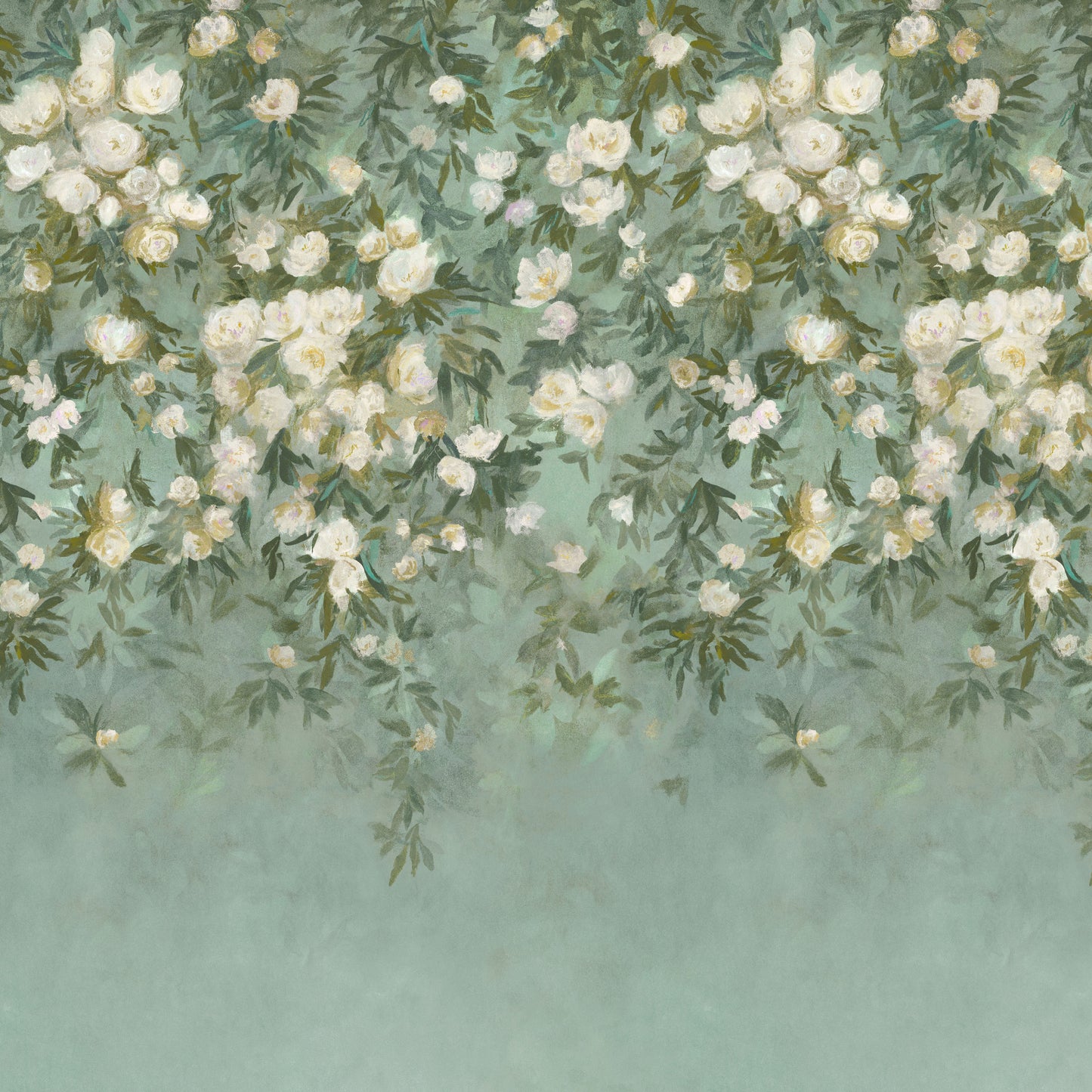 Pierre Frey Romo | Ottavia Mural – Verdigris — scenography