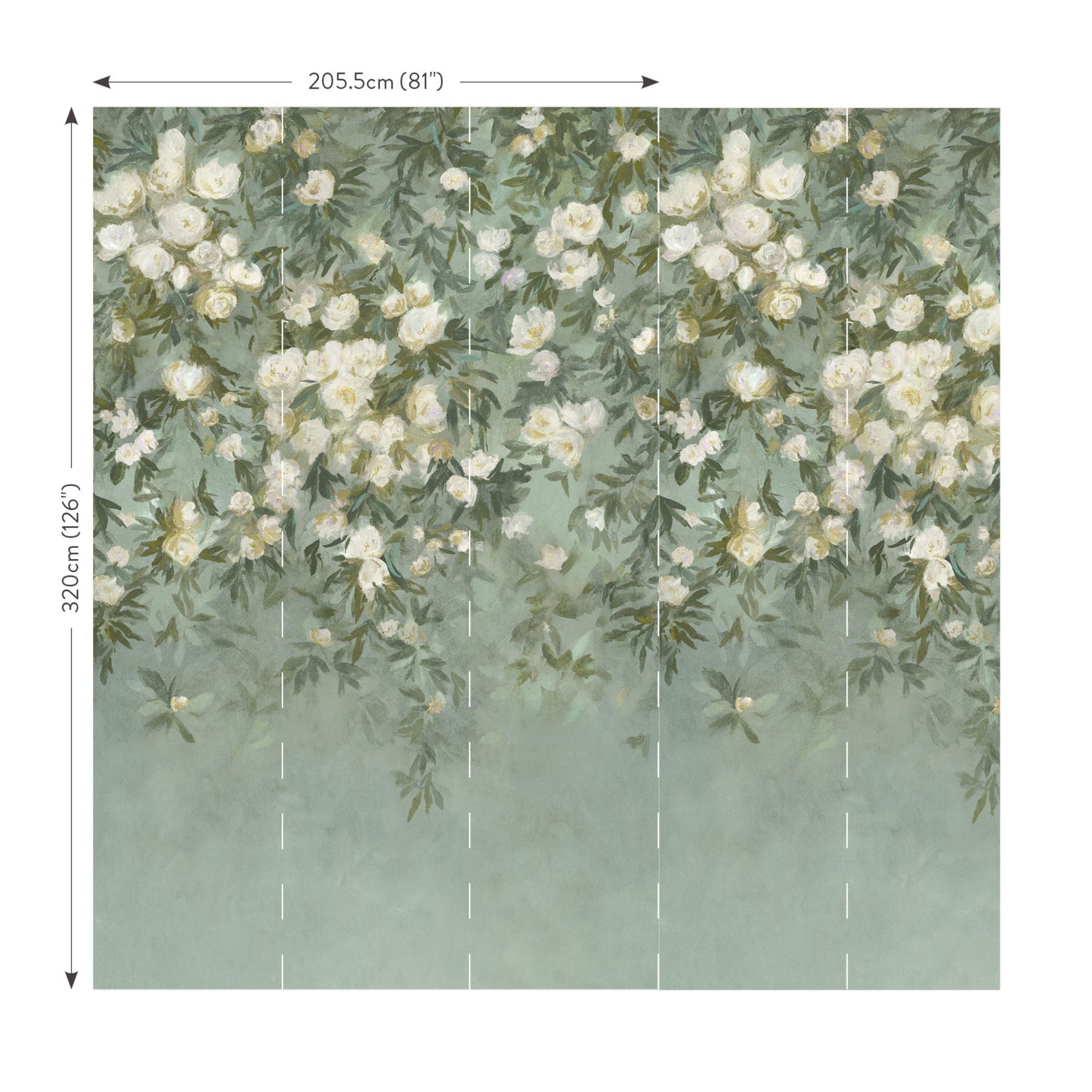 Pierre Frey Romo | Ottavia Mural – Verdigris — scenography