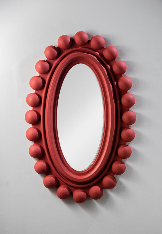 Zande Mirror - Indian Red