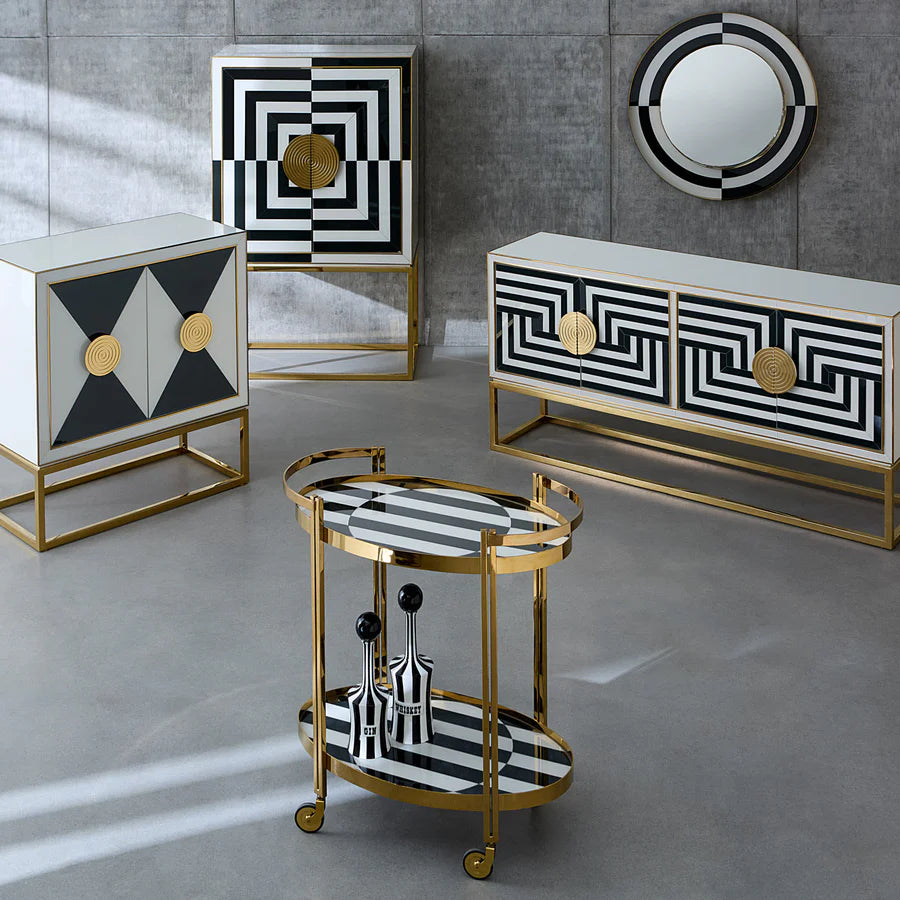 Jonathan Adler | Op Art Bar Cart