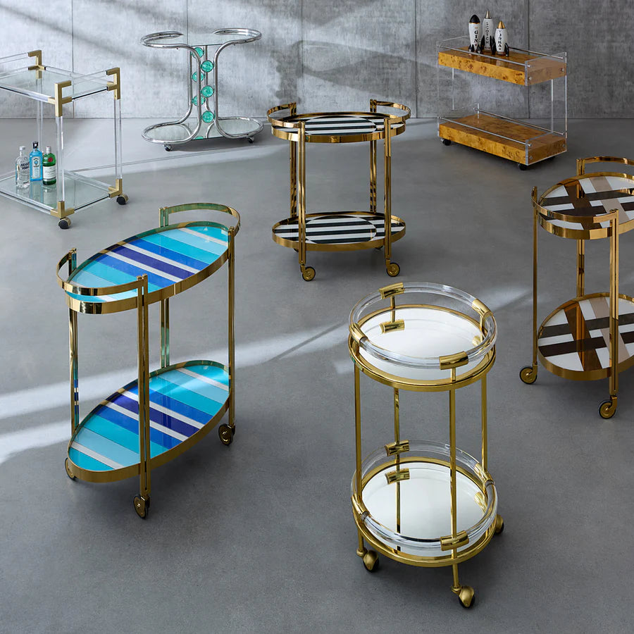 Jonathan Adler | Jacques Round Bar Cart