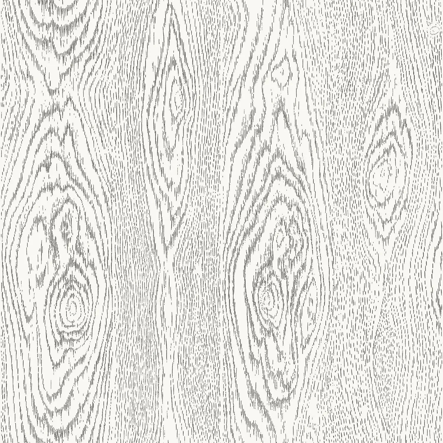 Cole & Son Wood Grain - Soot & Snow