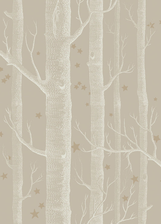 Cole & Son Woods & Stars wallpaper - Linen