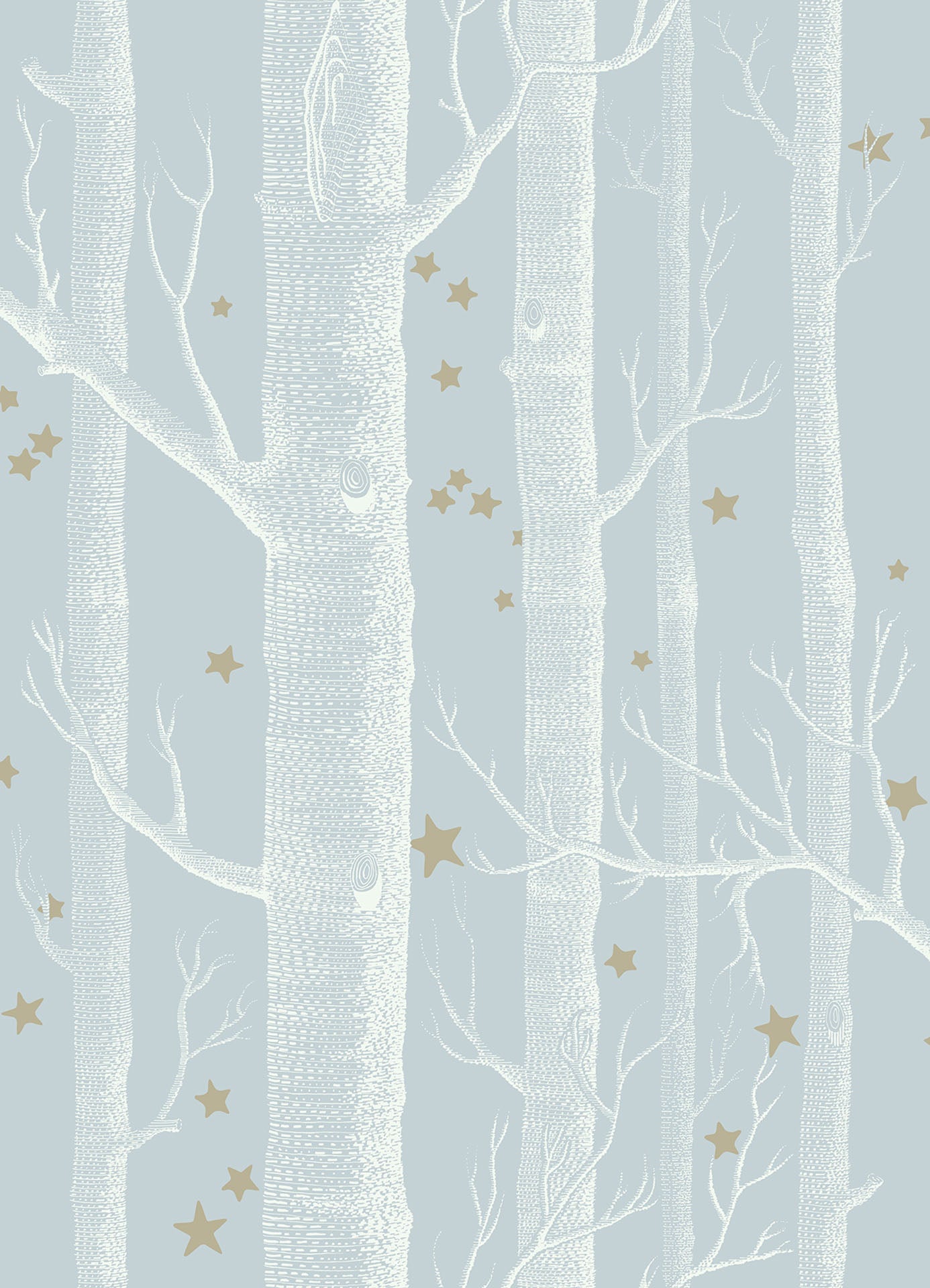 Cole & Son Woods & Stars - Powder Blue