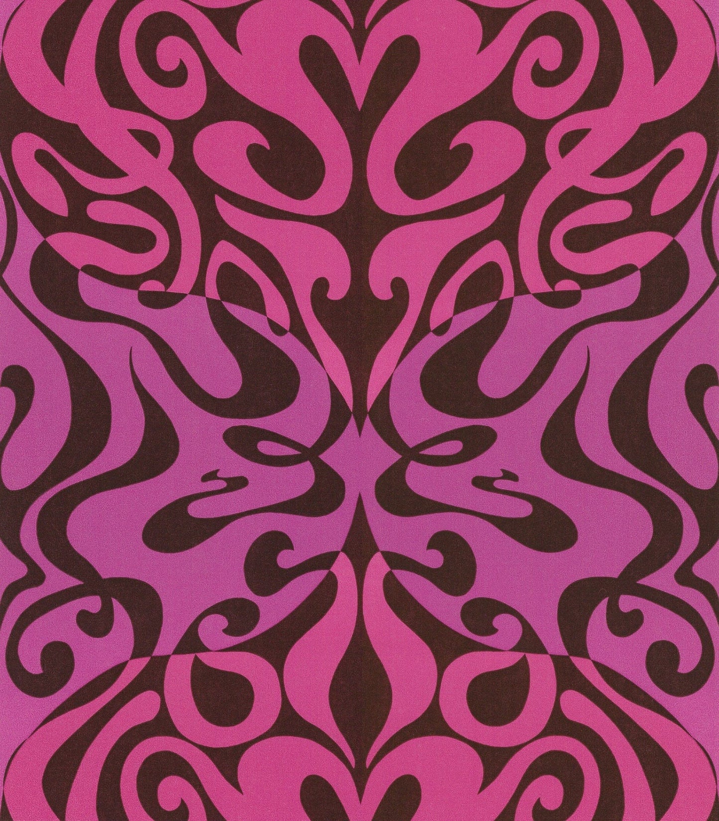 Cole & Son Woodstock wallpaper - Magenta on Soot