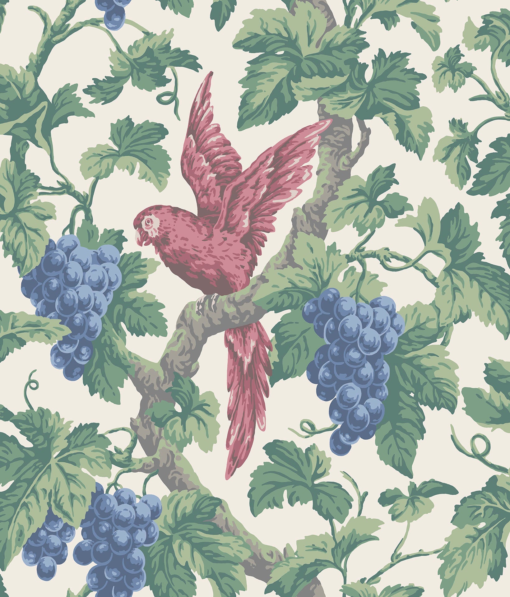 Cole & Son Woodvale Orchard - Rose, Hyacinth & Forest on Parchment