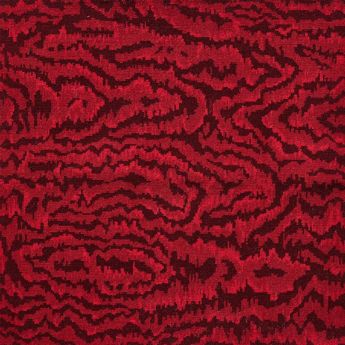 Pierre Frey Moire Wilton - Grenat