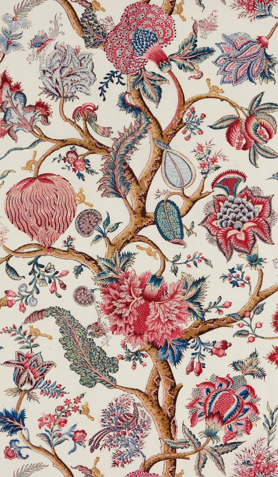 Pierre Frey Le Grand Corail Planche De Bois - Blanc
